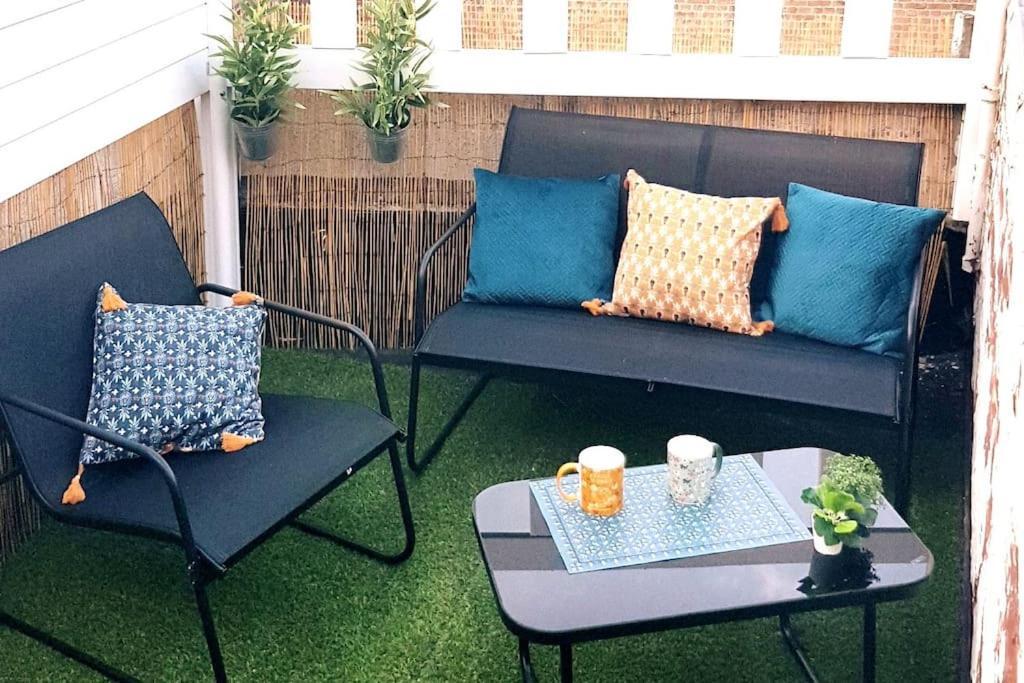 Le Chat Bleu - 26M2- Terrasse Sur Les Toits - Wi-Fi Amiens Extérieur photo